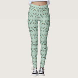 Leggings Chimera - Piernas caballianas de mar de pavo real