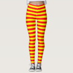 Leggings china kyrgyzstan spain flag stripes red yellow pat<br><div class="desc">china kyrgyzstan spain flag stripes red yellow pattern</div>