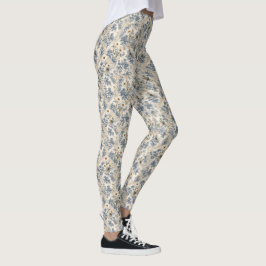 Leggings Chinoiserie Libélulas, Margaritas y Encaje