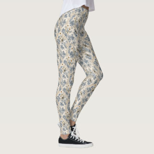 Leggings Chinoiserie Libélulas, Margaritas y Encaje