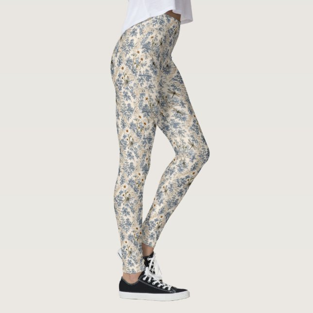 Leggings Chinoiserie Libélulas, Margaritas y Encaje (Derecha)