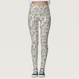 Leggings Chinoiserie Libélulas, Margaritas y Encaje
