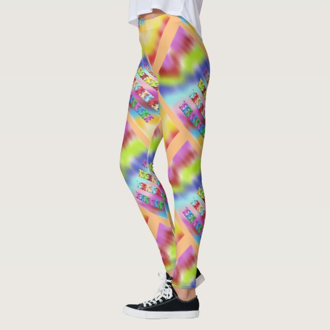 Leggings Chispa con motivos de arco iris para las damas (Izquierda)