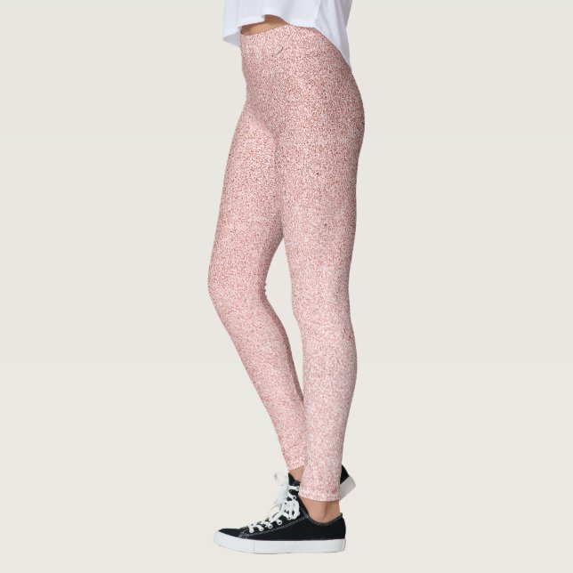 Leggings chispa Rosa purpurina de oro (Izquierda)