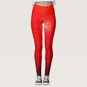 Leggings Chispas del rojo