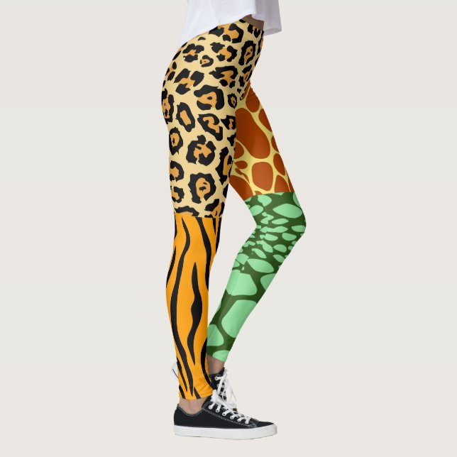 Leggings Chita, jirafa, tigre y serpiente (Derecha)