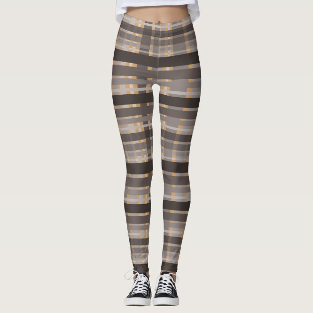 Leggings Chocolate Con Una Pulgada De Naranja (Anverso)