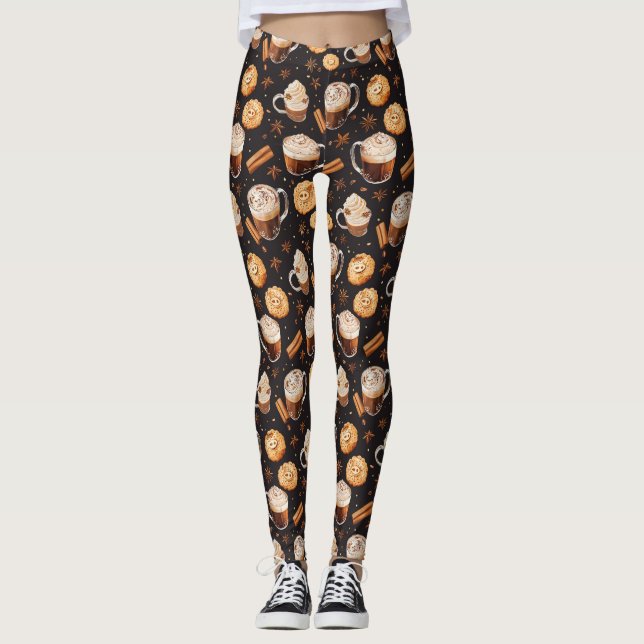 Leggings Chocolate de café y galletas (Anverso)