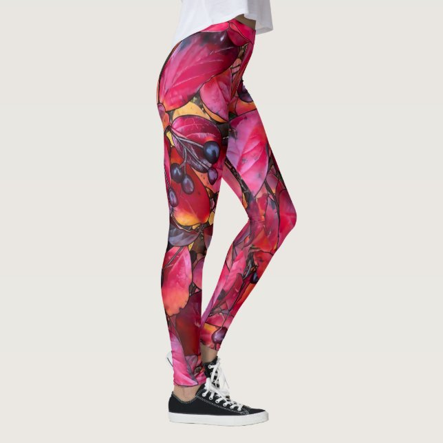 Leggings Chokecherries de otoño - Piernas (Derecha)