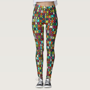 Leggings chorro de tiras de hex