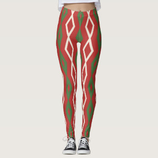 Leggings Christmas Colors Pattern