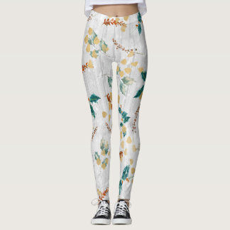 Leggings Christmas Wood