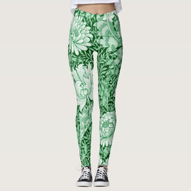 Leggings Chrysanthemum Green, William Morris (Anverso)