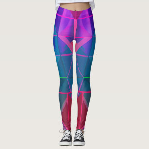 Leggings Ciber-Entramado: Un espectro de luz