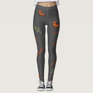 Leggings Ciclo de vida de la mariposa monarca