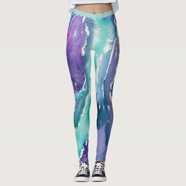 Leggings Ciclos verde azulados (Anverso)