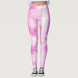 Leggings Cielo arcoiris rosa estético