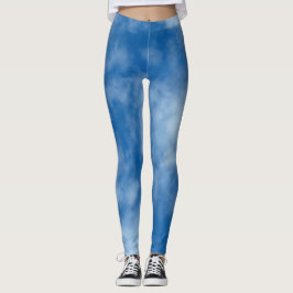 Leggings Cielo azul con fotografía de la naturaleza de las