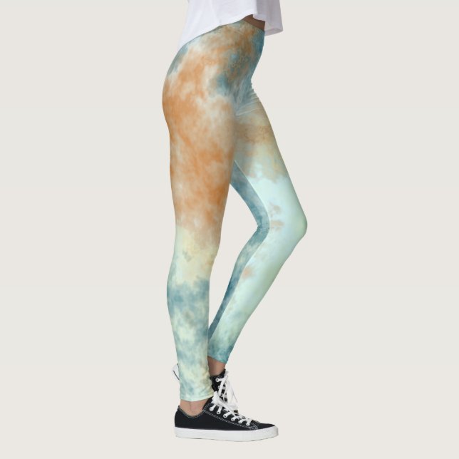 Leggings Cielo azul dorado (Derecha)