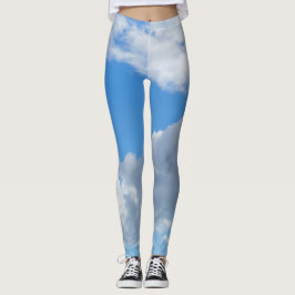 Leggings Cielo azul y nubes