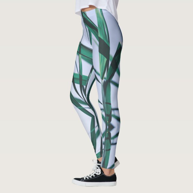 Leggings Cielo de la hierba verde pálida Pastel (Izquierda)