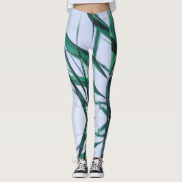 Leggings Cielo de la hierba verde pálida Pastel