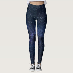 Leggings Cielo estelar de noche azul uso activo yoga