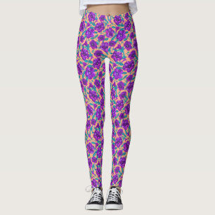 Leggings Cielo nocturno de Petunia sobre el fondo del albar