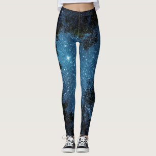 Leggings Cielo nocturno estrellado, Vía Láctea.