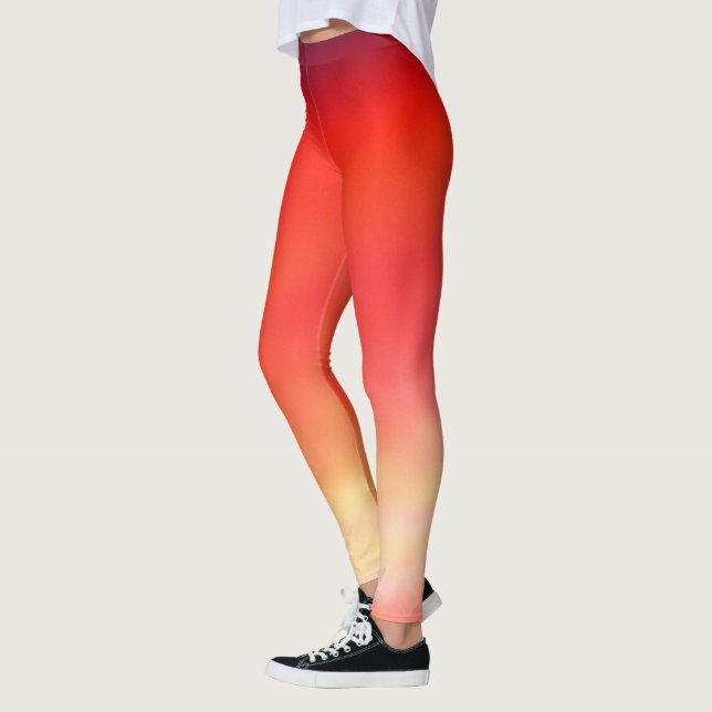 Leggings Cielo Rojo De Noche. (Izquierda)