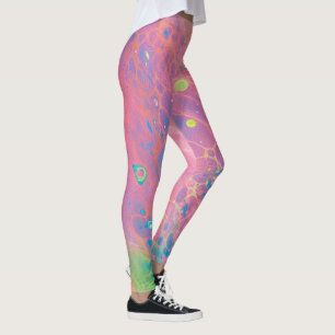Leggings Cielo sobre la galaxia rosa de Coral de Venus