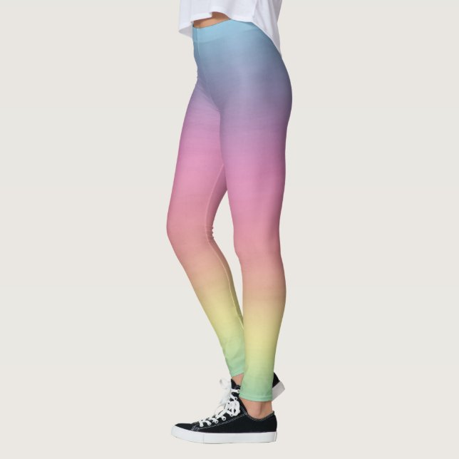 Leggings Cielo tropical | Gradiente arcoiris colorido (Izquierda)