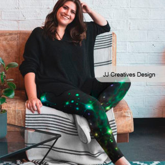 Leggings Cielo y estrellas de la noche del arte celestial