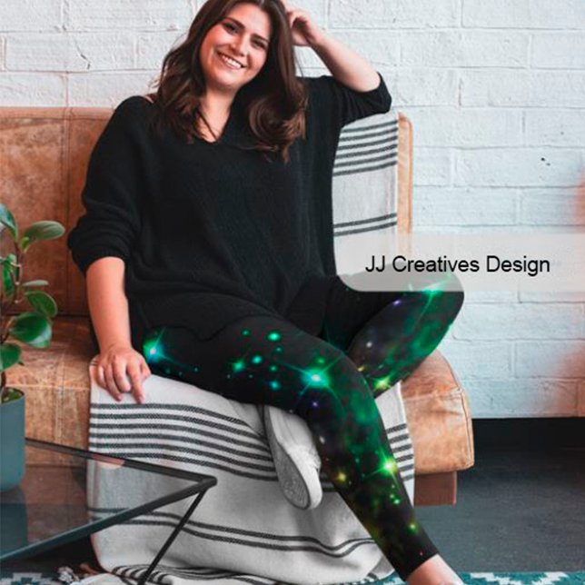 Leggings Cielo y estrellas de la noche del arte celestial (Subido por el creador)