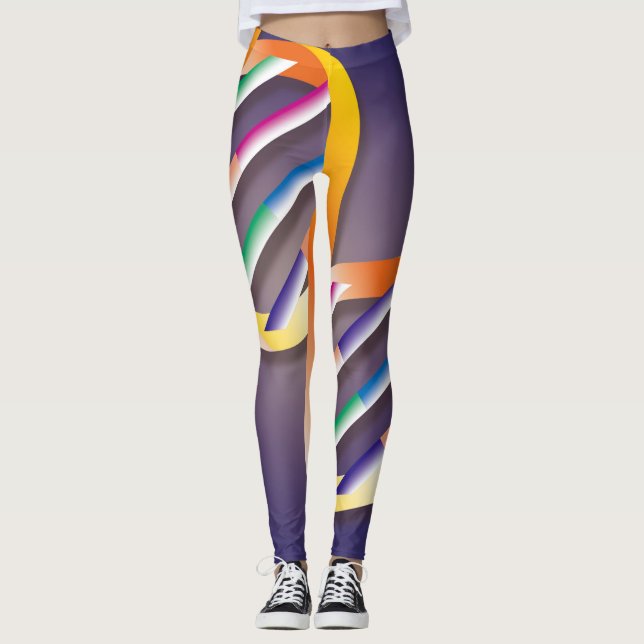Leggings Ciencia espiral de ADN (Anverso)
