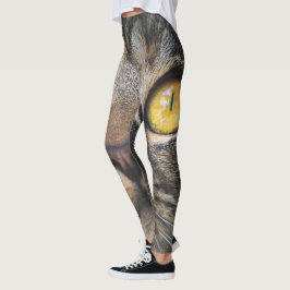 Leggings Cierre de gato con ojos amarillos