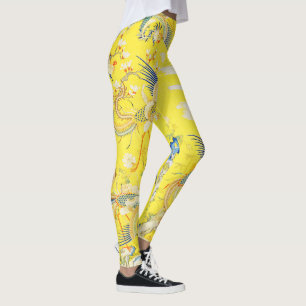 Leggings Cinco Fénix en Jardín Floral Amarilla China