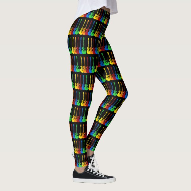 Leggings Cinco Guitars eléctricos coloridos  (Derecha)