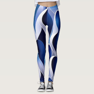 Leggings Cinta azul y blanca