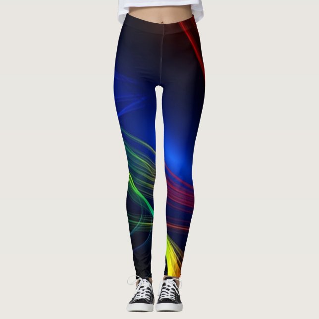 Leggings Cinta colorida de luces (Anverso)
