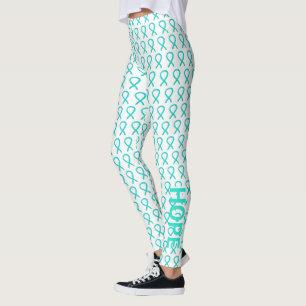 Leggings Cinta de Conciencia Azul Turquesa Esperanza y Cura