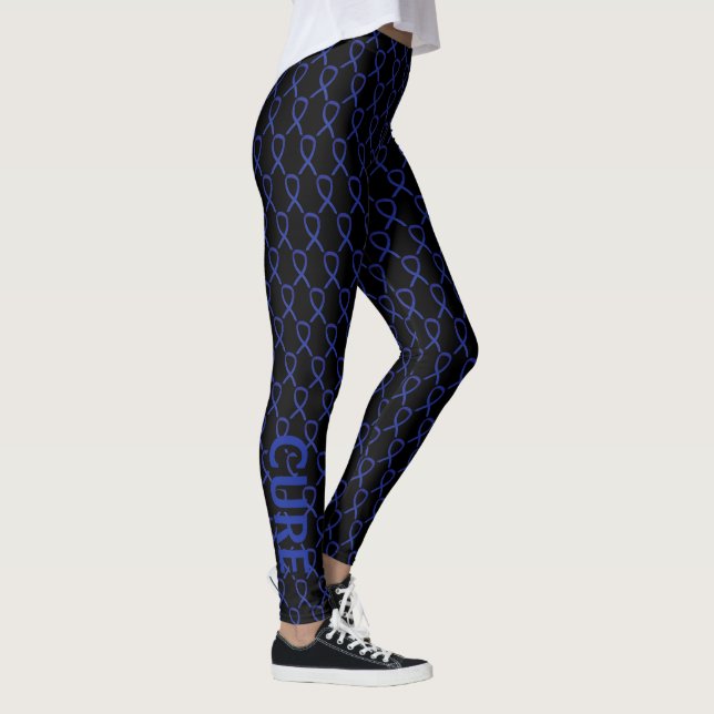 Leggings Cinta de concientización azul oscuro Leyendas Pers (Derecha)