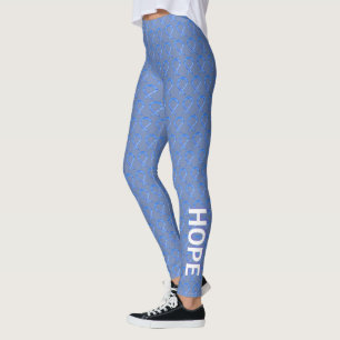 Leggings Cinta de concientización violeta Personalizado Pal