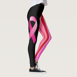 Leggings Cinta de lazo rosa de Concienciación sobre el Cánc