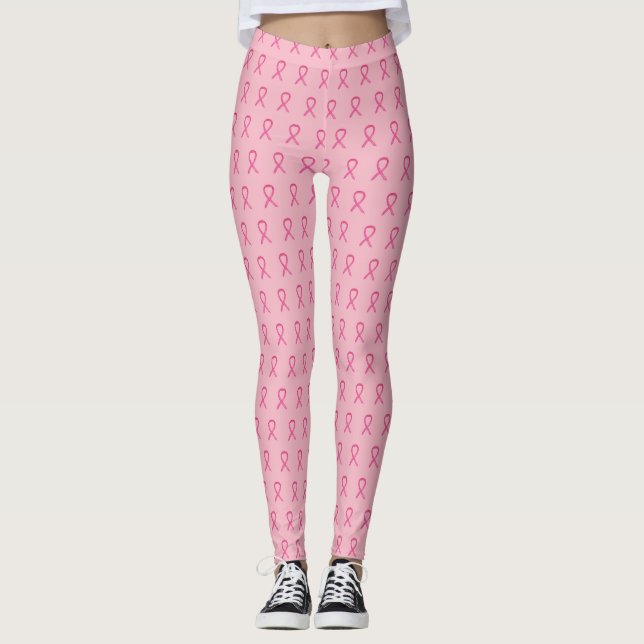 Leggings Cinta de Sensibilización Rosa Arte Leyendas de Cán (Anverso)