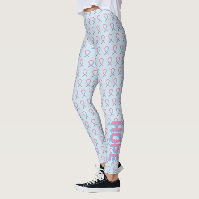Leggings Cinta de sensibilización rosa y azul Palabras de a (Izquierda)
