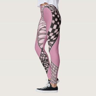 Leggings Cinta moderna de sensibilización sobre el cáncer d
