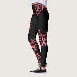 Leggings Cinta rosa Conciencia sobre el cáncer de mama