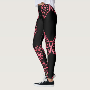 Leggings Cinta rosa Conciencia sobre el cáncer de mama