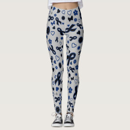 Leggings Cintas azules múltiples...RA
